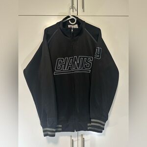 NFL New York Giants Team Apparel Bomber Jacket NY Giants Embroidered Men's LT
